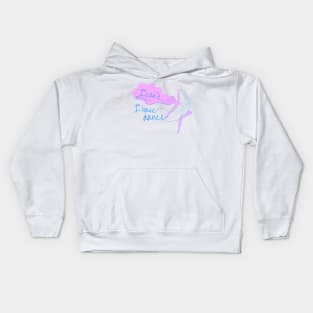 I can't I have dance Pink and Blue Kids Hoodie